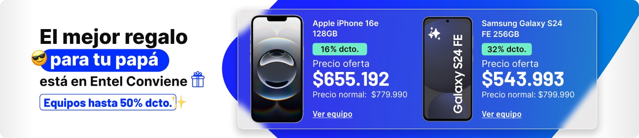 El mejor regalo para papá está en Entel Conviene