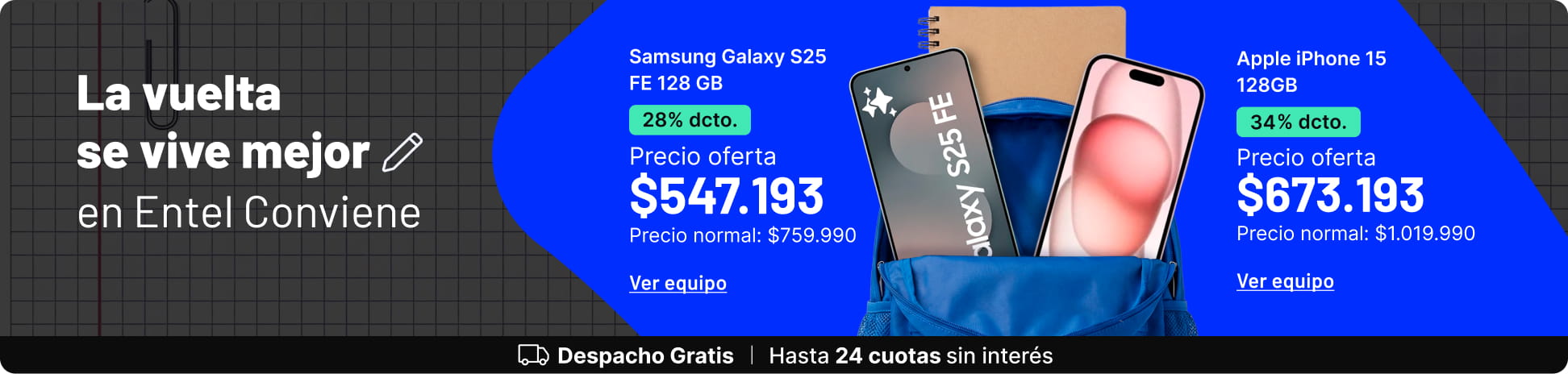 La vuelta se vive mejor en Entel Conviene