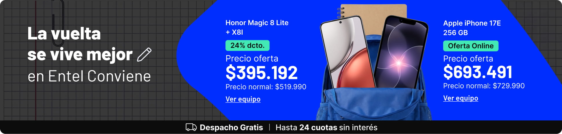 La vuelta se vive mejor en Entel Conviene