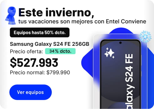Este invierno, tus vacaciones son mejores con Entel Conviene