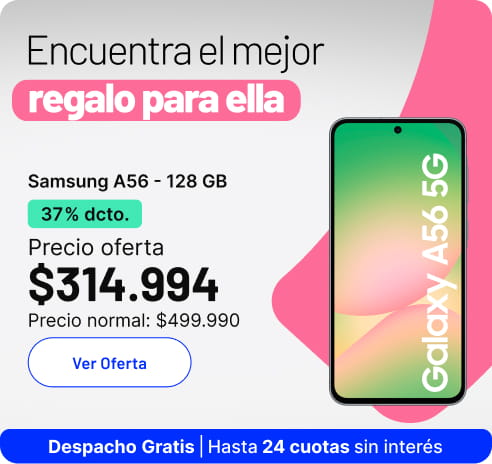 Encuentra el mejor regalo para ella, hasta 40% dcto.