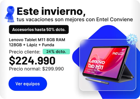 Este invierno, tus vacaciones son mejores con Entel Conviene