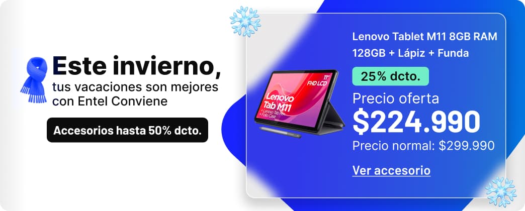 Este invierno, tus vacaciones son mejores con Entel Conviene