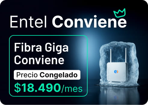 Trae precios congelados para tu hogar Fibra Giga Conviene