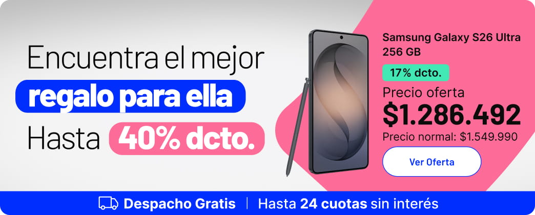 Encuentra el mejor regalo para ella, hasta 40% dcto.