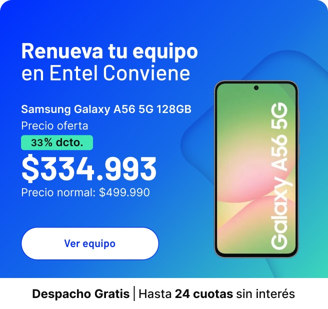 Parte el año renovando tu equipo en Entel Conviene