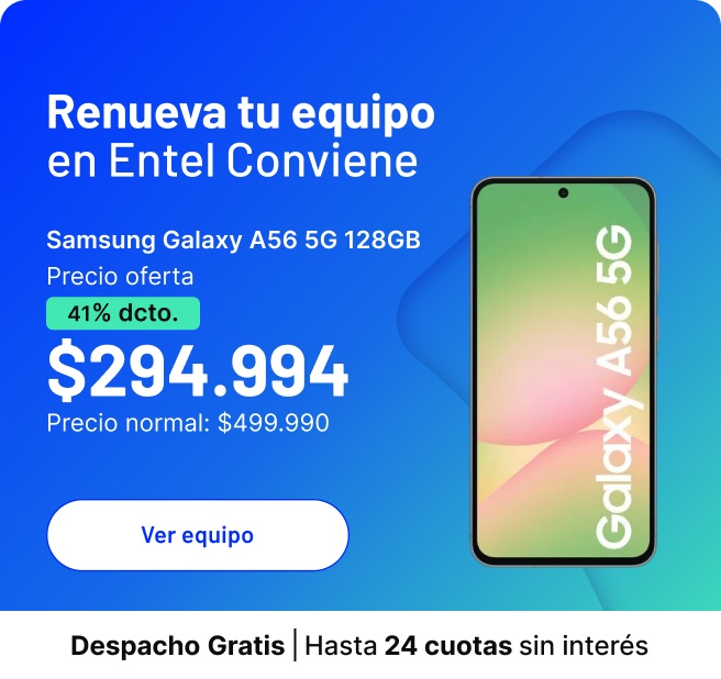 Parte el año renovando tu equipo en Entel Conviene