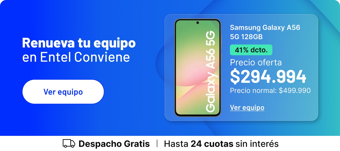 Parte el año renovando tu equipo en Entel Conviene