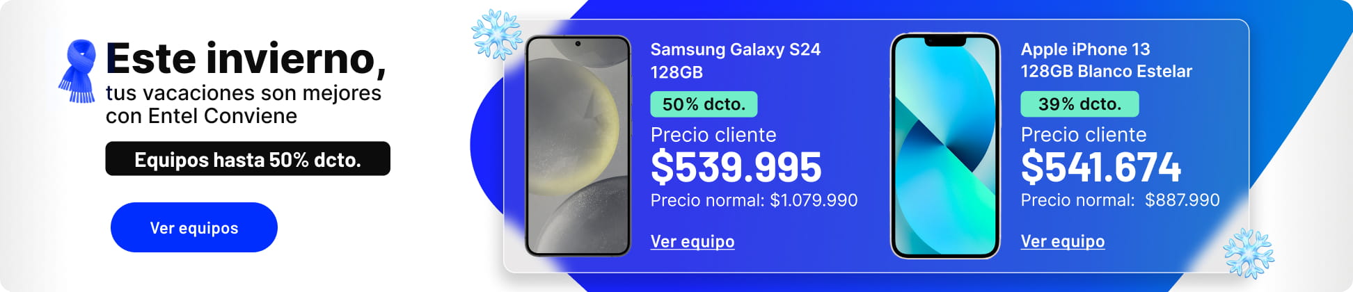 Este invierno, tus vacaciones son mejores con Entel Conviene
