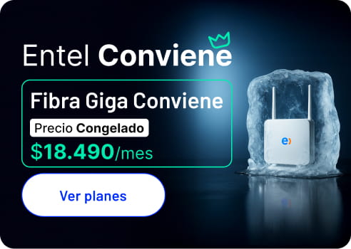 Trae precios congelados para tu hogar Fibra Giga Conviene