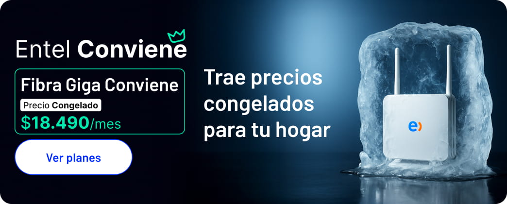 Trae precios congelados para tu hogar Fibra Giga Conviene