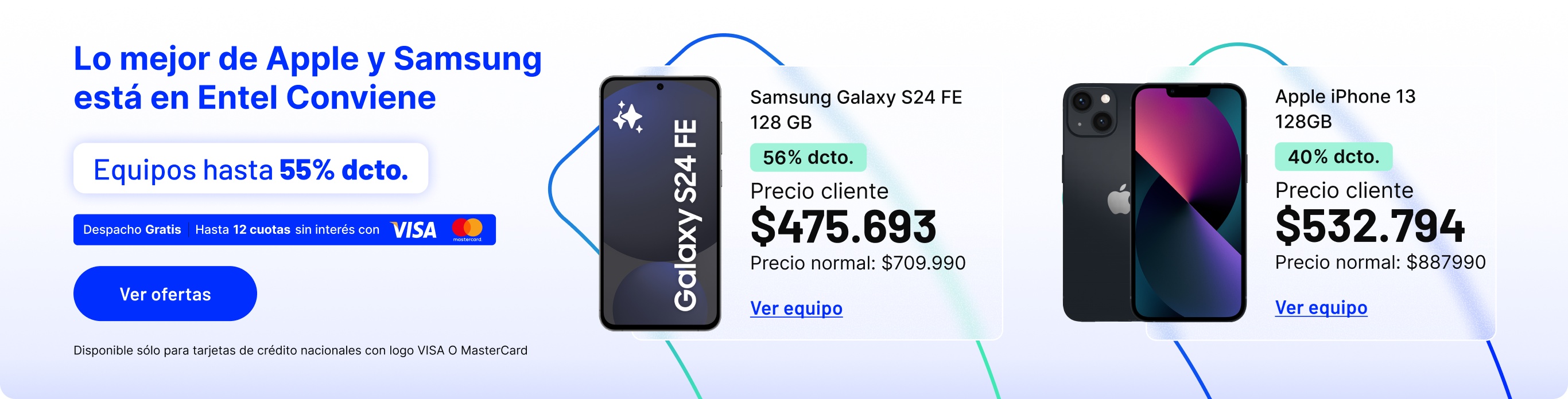 Lo mejor de Apple y Samsung está en Entel Conviene