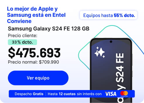Lo mejor de Apple y Samsung está en Entel Conviene