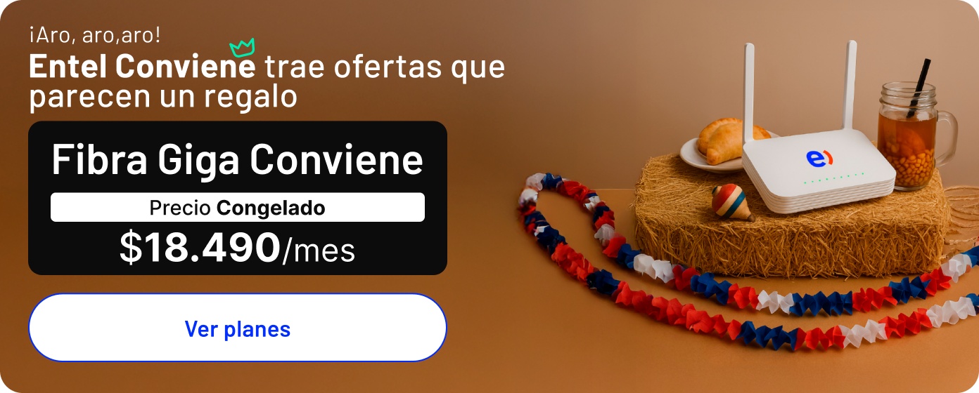 Trae precios congelados para tu hogar Fibra Giga Conviene