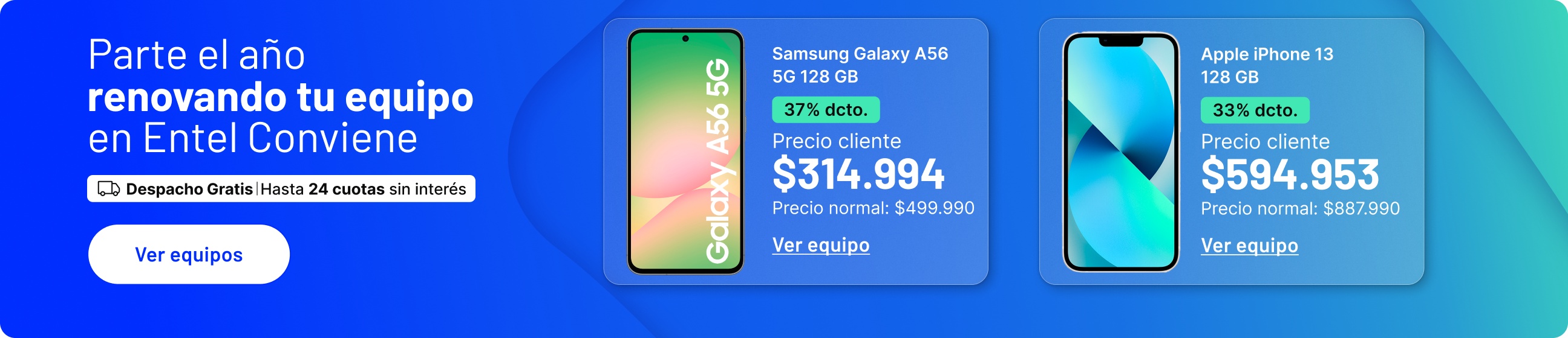 Lo mejor de Apple y Samsung está en Entel Conviene